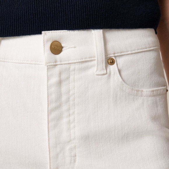 NWT!! J. CREW Petite High-Rise Kickout Jeans Solid White Size 26P 26 Petite - Picture 6 of 16